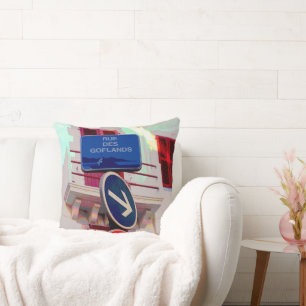 French Street Signs Kissen