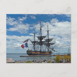 French Tallship Hermione Postkarte