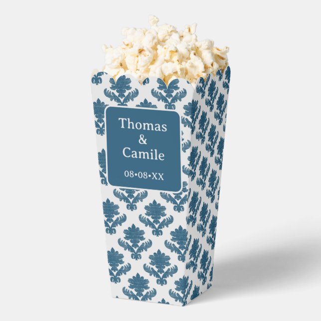 French Tapestry Blue and White Geschenkschachtel (Geplatzt)