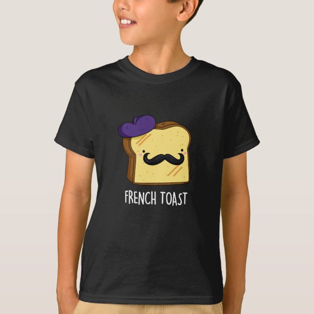 French Toast Funny Brot Pub Dark BG T-Shirt (Vorderseite)