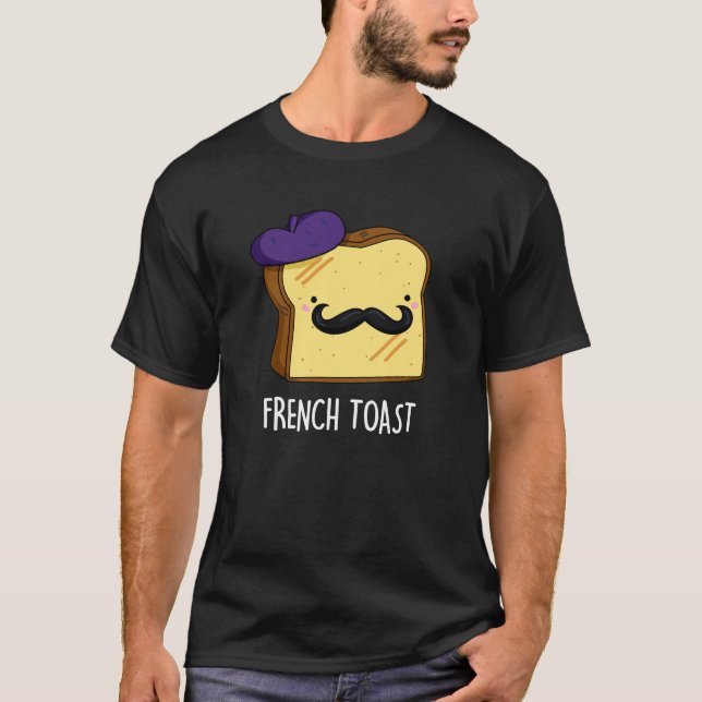 French Toast Funny Brot Pub Dark BG T-Shirt (Vorderseite)