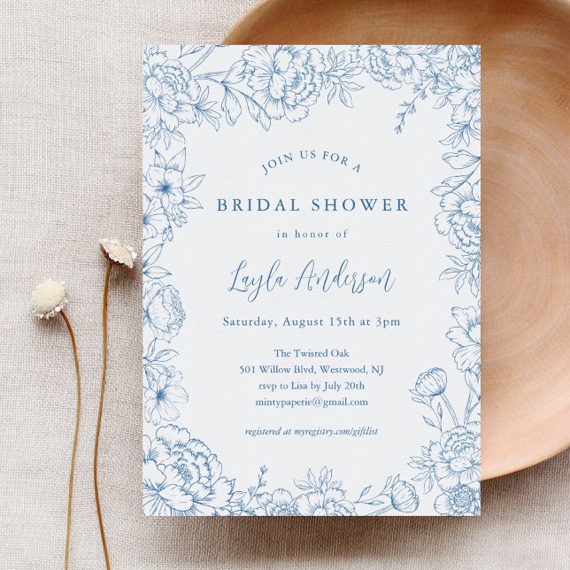 FRENCH TOILE Bridal Dusche Einladung (Von Creator hochgeladen)