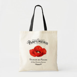 French Vintag Perfume Maker Red Poppy Paris Tragetasche