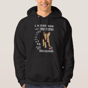 Frencheenie Dog Mama Chibull Vater Print French Bu Hoodie