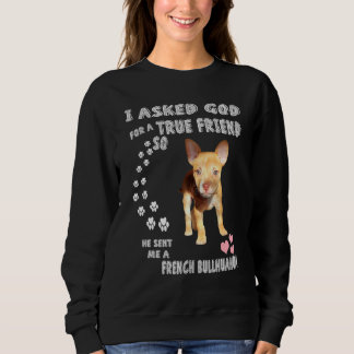 Frencheenie Dog Mama Chibull Vater Print French Bu Sweatshirt