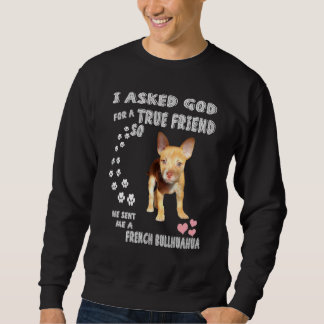 Frencheenie Dog Mama Chibull Vater Print French Bu Sweatshirt