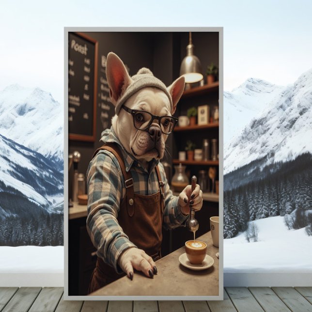 Frenchie Barista: Bark Roast Buzz Mode Poster (Von Creator hochgeladen)