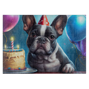 Frenchie Birthday Bash: Ein Niedlicher französisch Schneidebrett