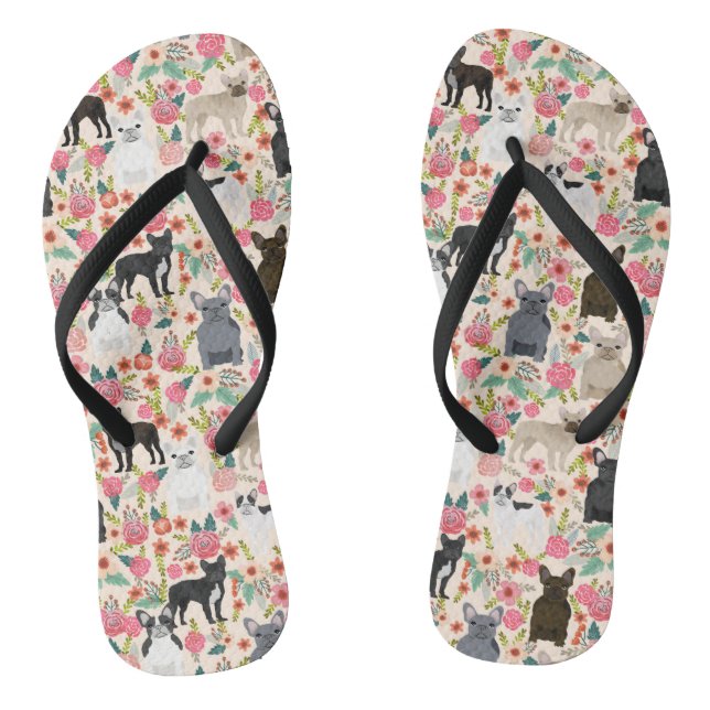 Frenchie Blumenschuhe - Turnschuhe der Flip Flops (Fußbett)