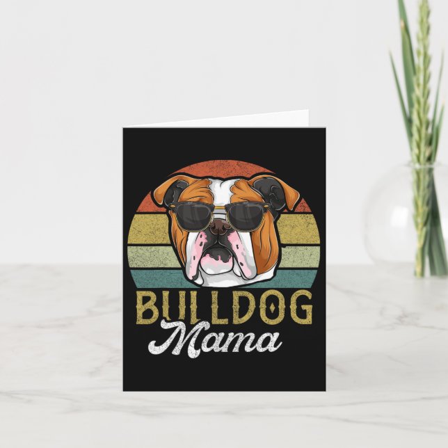 Frenchie Bulldog Mama Dog Mama Karte (Vorderseite)