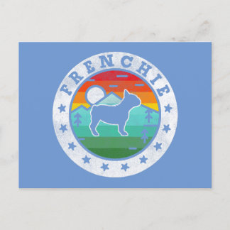 Frenchie Bulldog Mama Vater Feiertagspostkarte