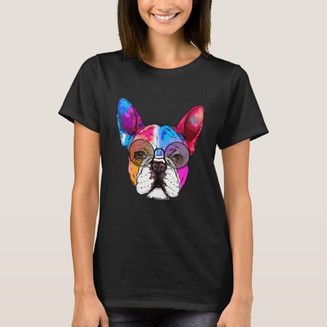 Frenchie Bulldog Niedlicher französischer Bulldog  T-Shirt (Vorderseite)