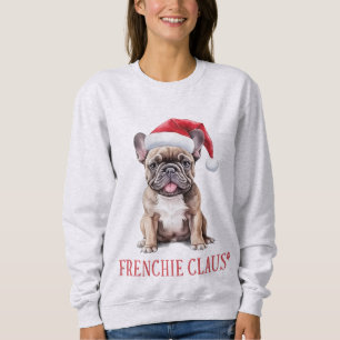 Frenchie Claus Niedlich French Bulldog Weihnachten Sweatshirt