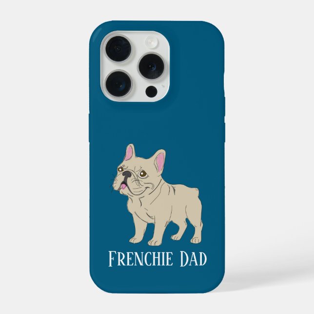Frenchie Dad iPhone Hülle (Rückseite)