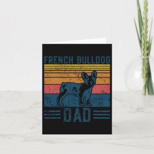Frenchie Dad - Vintage Französische Bulldogge Papa Karte