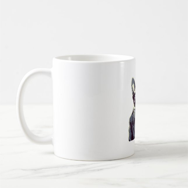 Frenchie der Partymann Kaffeetasse (Links)