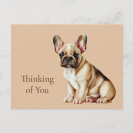Frenchie Dog denkt an Sie Postkarte