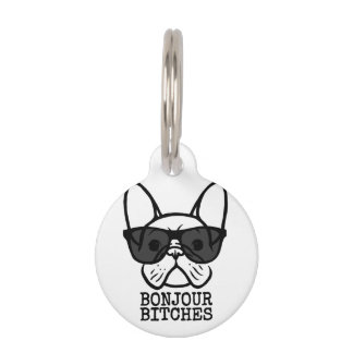 Frenchie Dog Hausbesitzer Bonjour Brille Cool Fran Haustiermarke