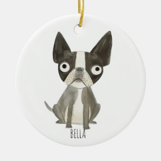 Frenchie Dog Keramik Ornament