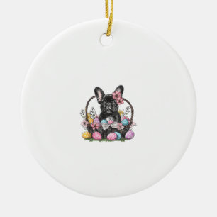 Frenchie Dog Ostern Frenchie Dog Eier Kunst T-Shir Keramik Ornament
