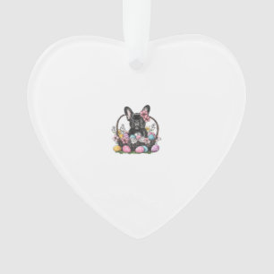 Frenchie Dog Ostern Frenchie Dog Eier Kunstwerk T- Ornament