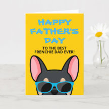 Frenchie Father's Day Schwarz Tan Französische Bul