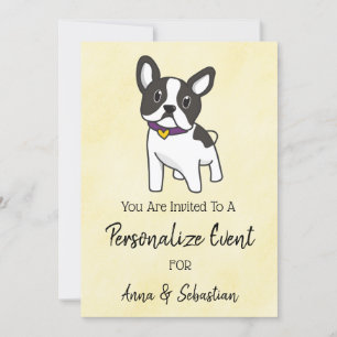 *~ Frenchie Französische Bulldogge Event Lustige E Einladung