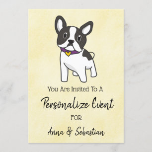 *~* Frenchie Französische Bulldogge Event Süße Ein Einladung