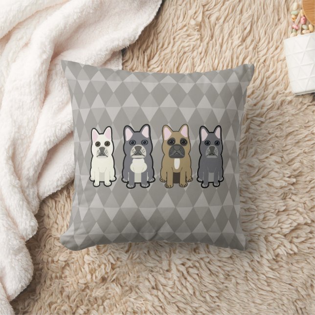 Frenchie Freunde Kissen (Decke)