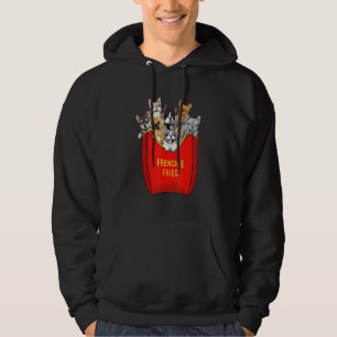 Frenchie Fries French Bulldog Mama Hund Vater Nied Hoodie