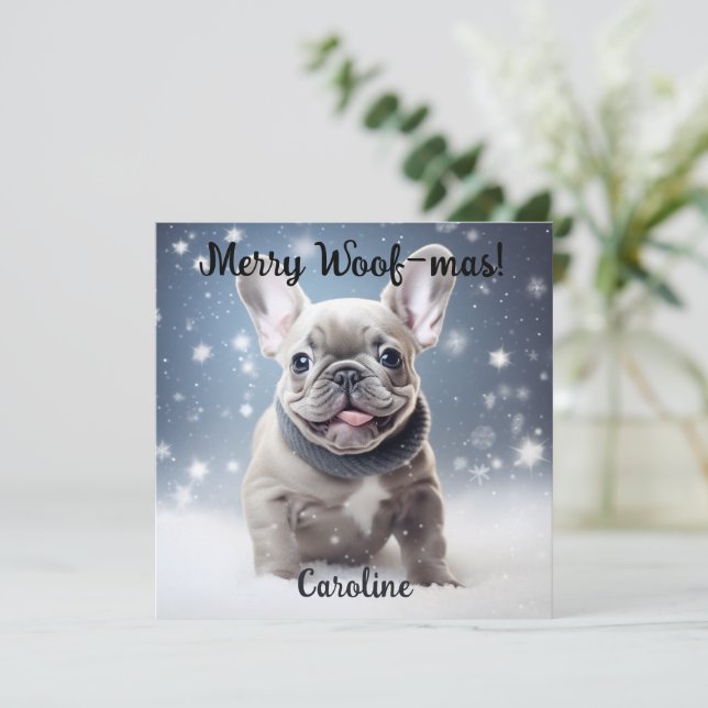 Frenchie Frosty Bliss Anpassbar (Stehend Vorderseite)