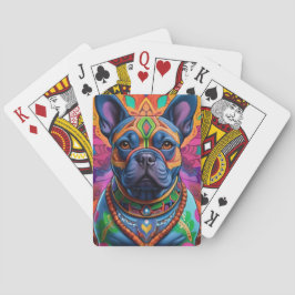 Frenchie Fun Birthday Fantasy Spielkarten