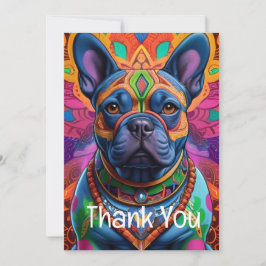 Frenchie Fun Dankeskarte