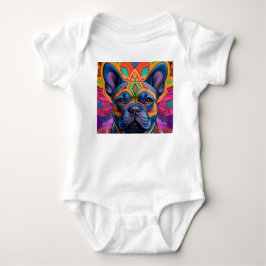 Frenchie Fun Geburtstagsfantasie Baby Strampler