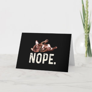 Frenchie-Geschenk   Französische Bulldogge Nope. Karte