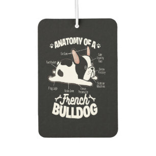Frenchie Gift Anatomie eines französischen Bulld Autolufterfrischer