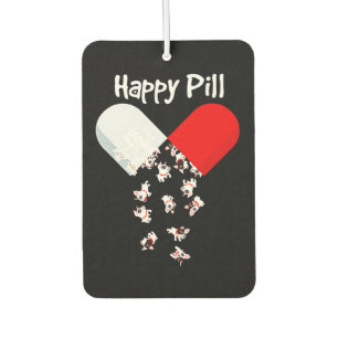 Frenchie Gift Happy Pill French Bulldog Gift Autolufterfrischer