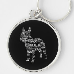Frenchie Gift I Liebe mein Bulldoge Schlüsselanhänger