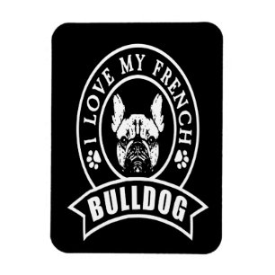 Frenchie Gift I Liebe Mein Französischer Bulldog Magnet