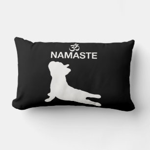 Frenchie Gift   Namaste French Bulldog Gift Lendenkissen