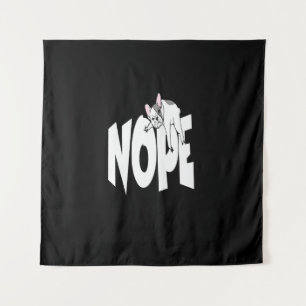 Frenchie Gift Niedlich Nope French Bulldog Wandteppich