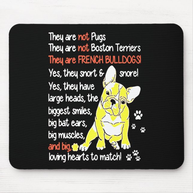 Frenchie Gift | Sie sind französische Bulldogs Mousepad (Vorne)