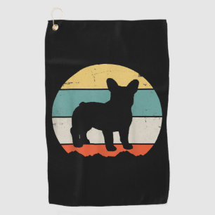 Frenchie Gift Vintages Französisches Bulldog-Ge Golfhandtuch