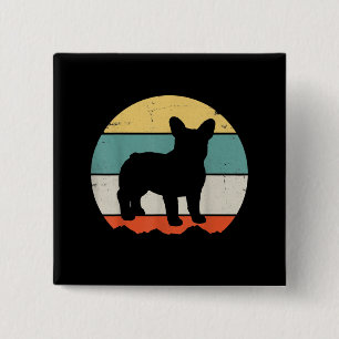 Frenchie Gift   Vintages Französisches Bulldog-Ges Button