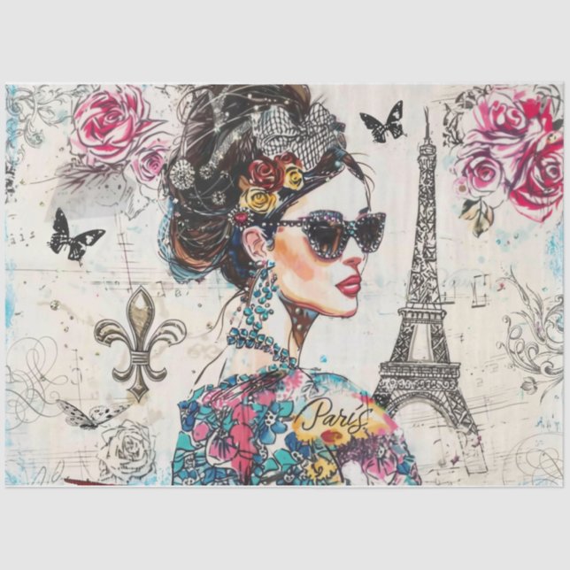 Frenchie Girl One Seidenpapier (Vorderseite)