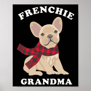 Frenchie Grandma Gift French Bulldog Xmas Familie Poster