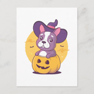 Frenchie Halloween Begleitkarte