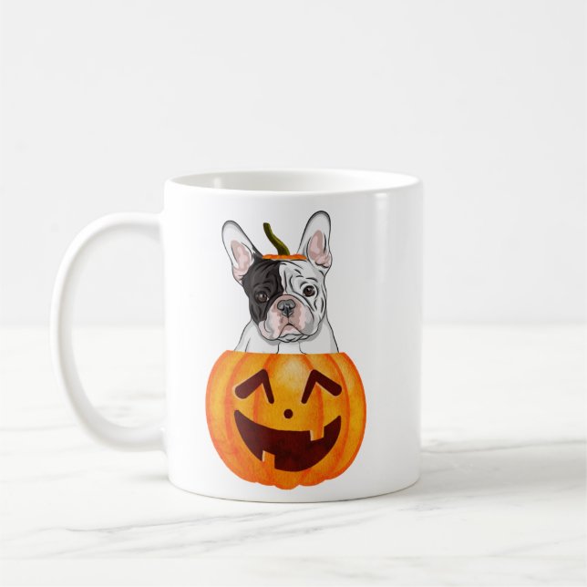 Frenchie Halloween Kaffeetasse (Links)