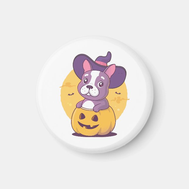 Frenchie Halloween Magnet (Vorne)