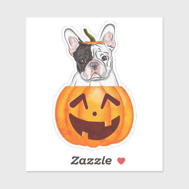 Frenchie Halloween Sticker (Blatt)